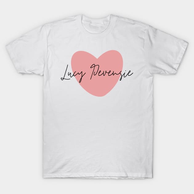 Lucy Pevensie Pink Heart T-Shirt by DreamsofTiaras
